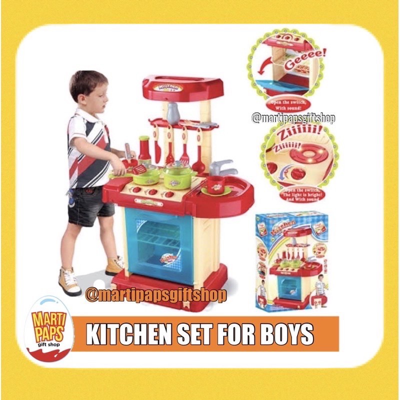 BIG KITCHEN SET RED TOYS FOR KIDS BOYS Shopee Philippines