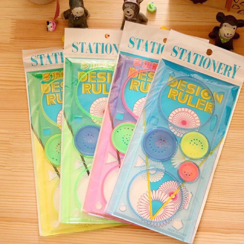 Design Ruler Openwork painting template drawing ruler 4 color | Shopee ...