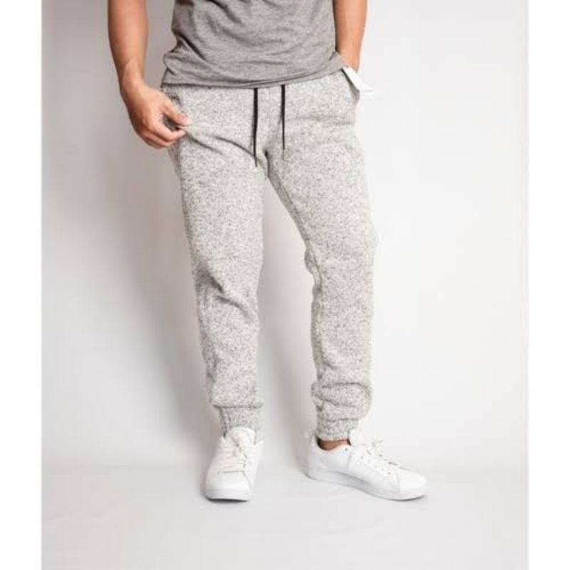 GOODFELLOW&CO 558196 Men's Tapered Thermal Jogger Pants Light Gray Shopee Philippines