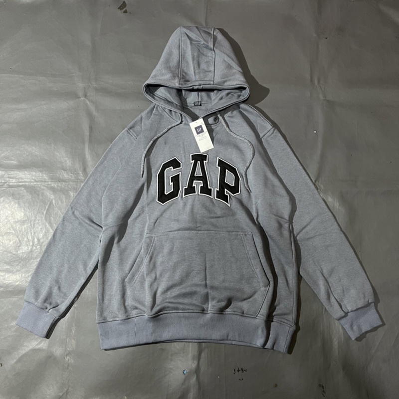 Hoodie Jacket GAP Logo Text Full Teg | Shopee Philippines