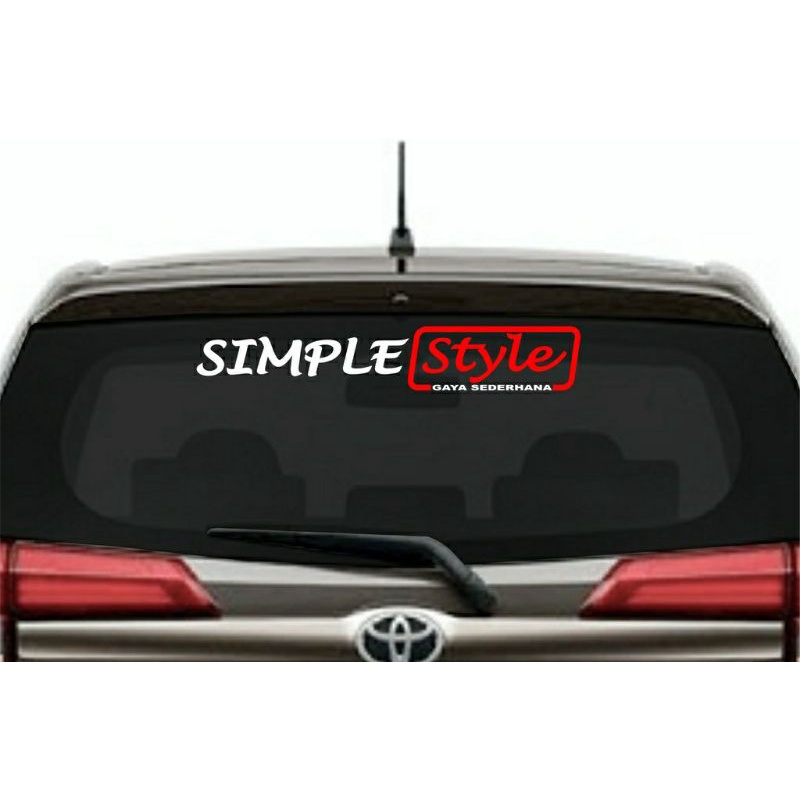 CUTTING STICKER CAR STICKER LATEST SIMPLE STYLE CAR REAR WINDSHIELD ...
