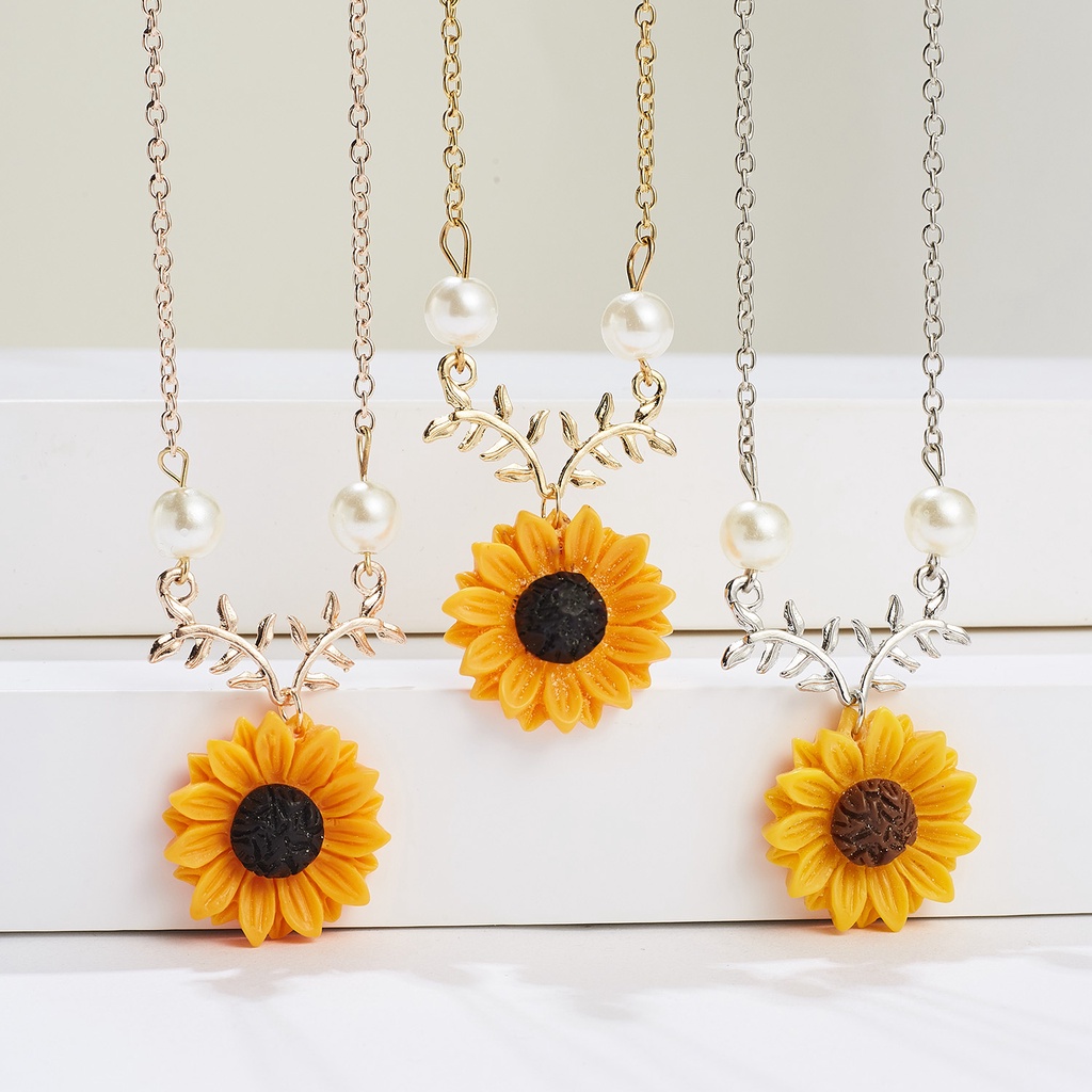 Sunflower hot sale necklace shopee