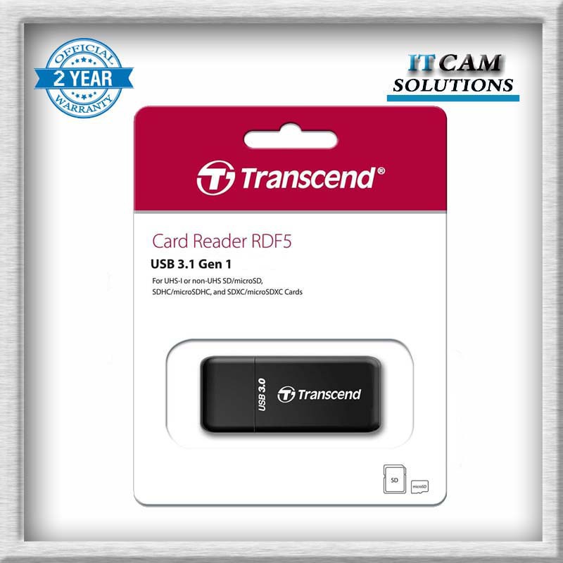 TRANSCEND RDF5 USB 3.1 CARD READER / SD CARD READER / MICRO SD CARD ...