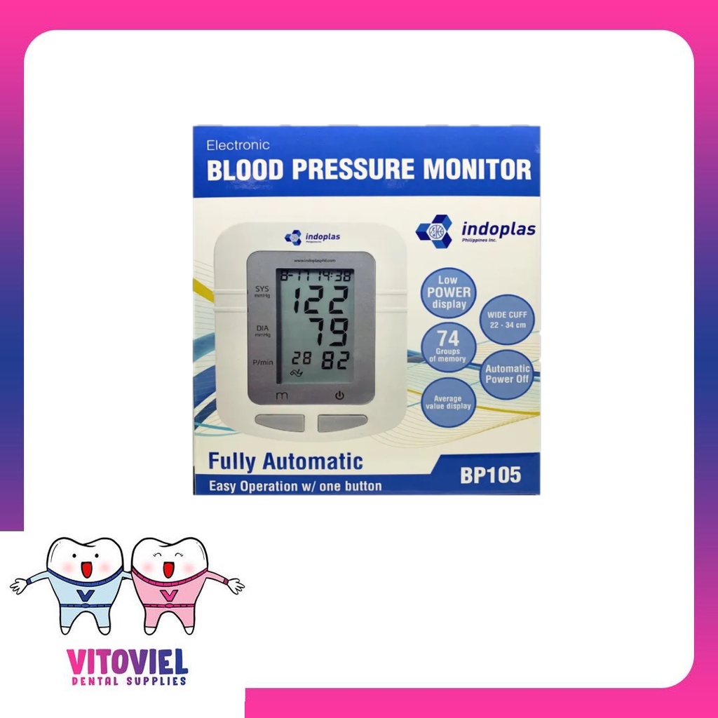 Indoplas Electronic Blood Pressure Monitor 105 Shopee Philippines