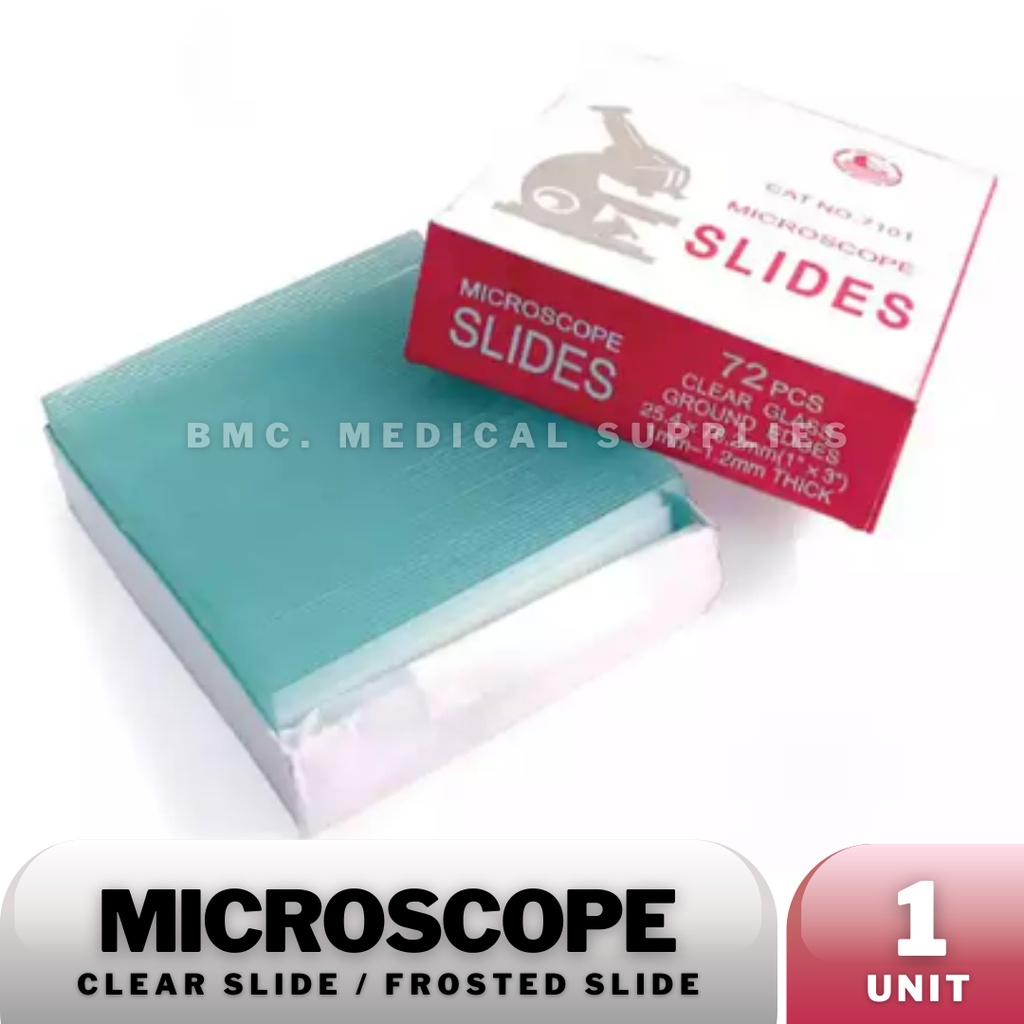 Microscope SLIDES (72 pcs) Sail Brand (Clear Slides / Frosted Slide