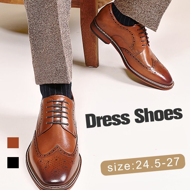 Perforated Brogue Shoes for Men | Shopee Philippines