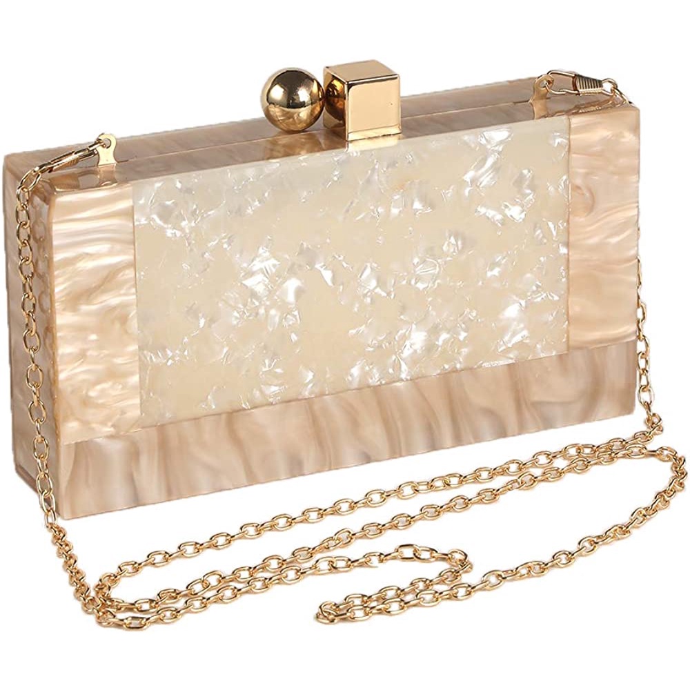 Women Acrylic Evening Clutch bag Glitter Marble Purse Handbag for Wedding  Cocktail Party Prom