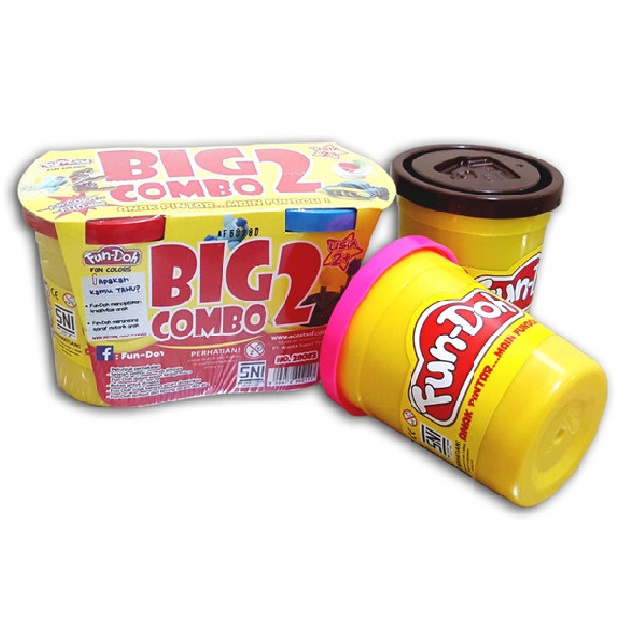 LILIN Fundoh Fun Doh Big 2 Combo 1 Set Get 2 Colors Refill Candles Fun ...