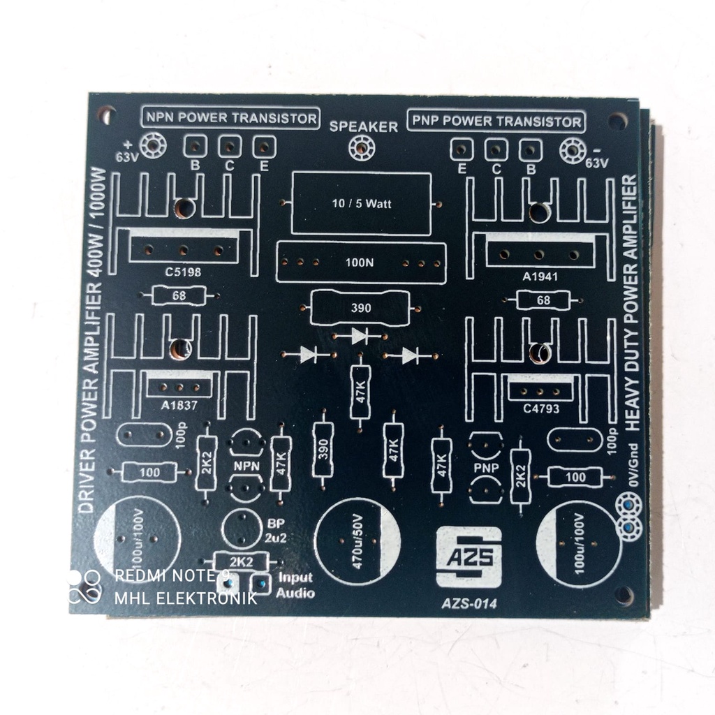 Pcb Driver Power 400W - 1000W 2 Stage 2 Symmetrical Levels | Shopee