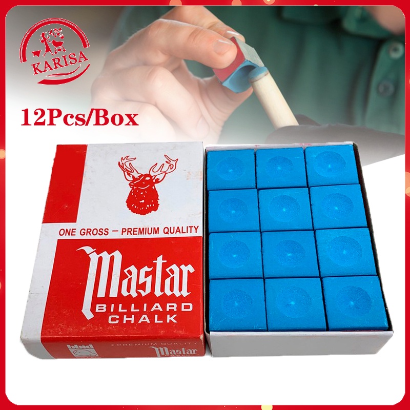 12Pcs/Box Billiard Chalk Pool Chalk | Shopee Philippines