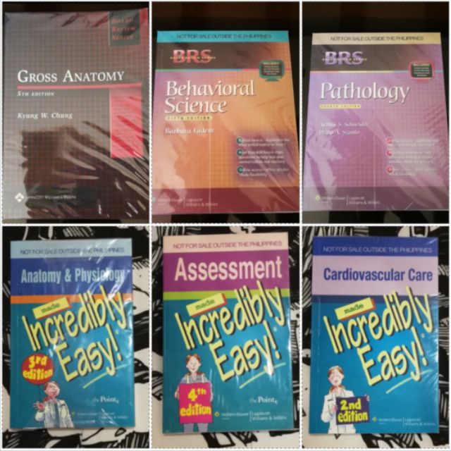 MED BOOKS (BRS/Board Review Series & Made incredibly easy