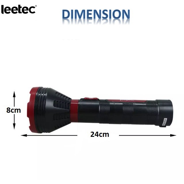 LEETEC LT-222-5 Rechargeable Flashlight 5W Hi-power LED Torch | Shopee ...