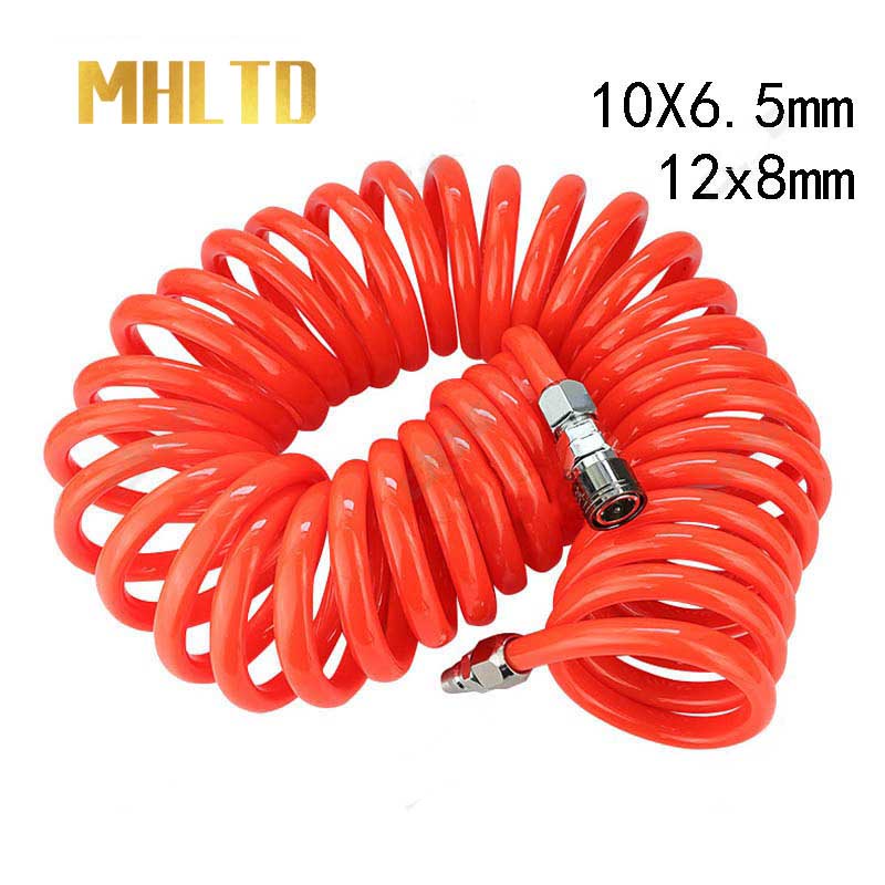 10x6.5mm 12x8mm PU Air Compressor Hose Tube Pneumatic Hose Pipe for ...