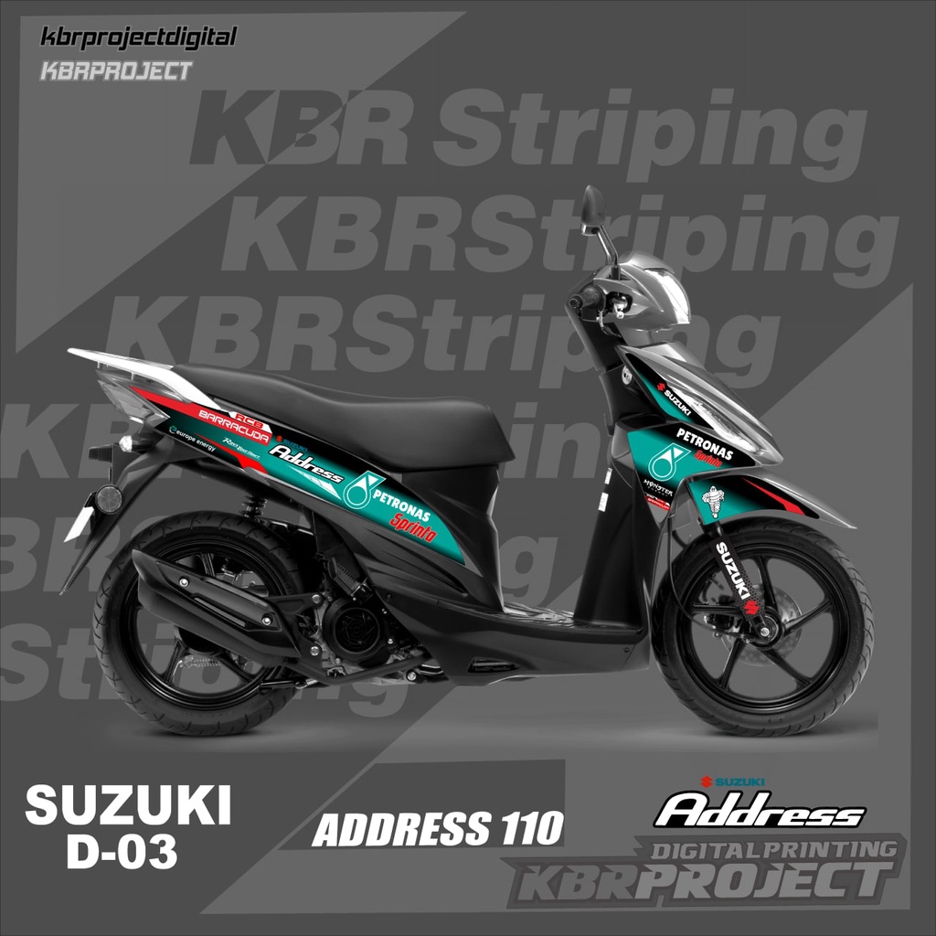 Address 110 striping motorbike stickers for SUZUKI motorbike stickers ...