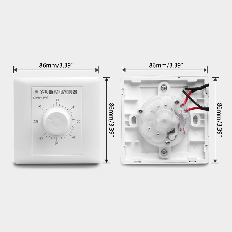 NERV AC 220V Timer Switch Control Pump Mechanical Countdown Control ...