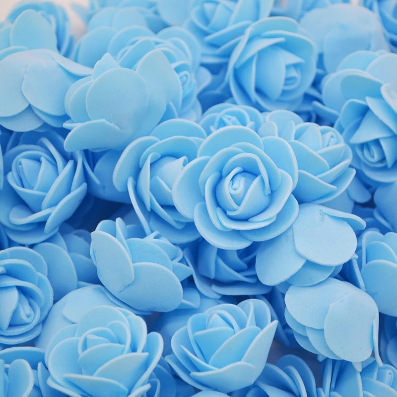 100Pcs PE Foam Rose Artificial Flowers Wedding Decorations For Home ...