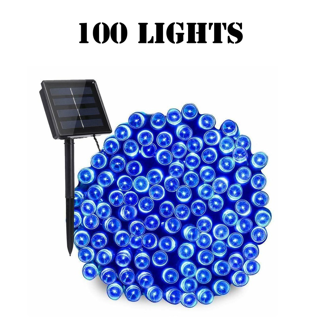 10M Solar 100L Led String Fairy Light Party Outdoor Christmas Decorate