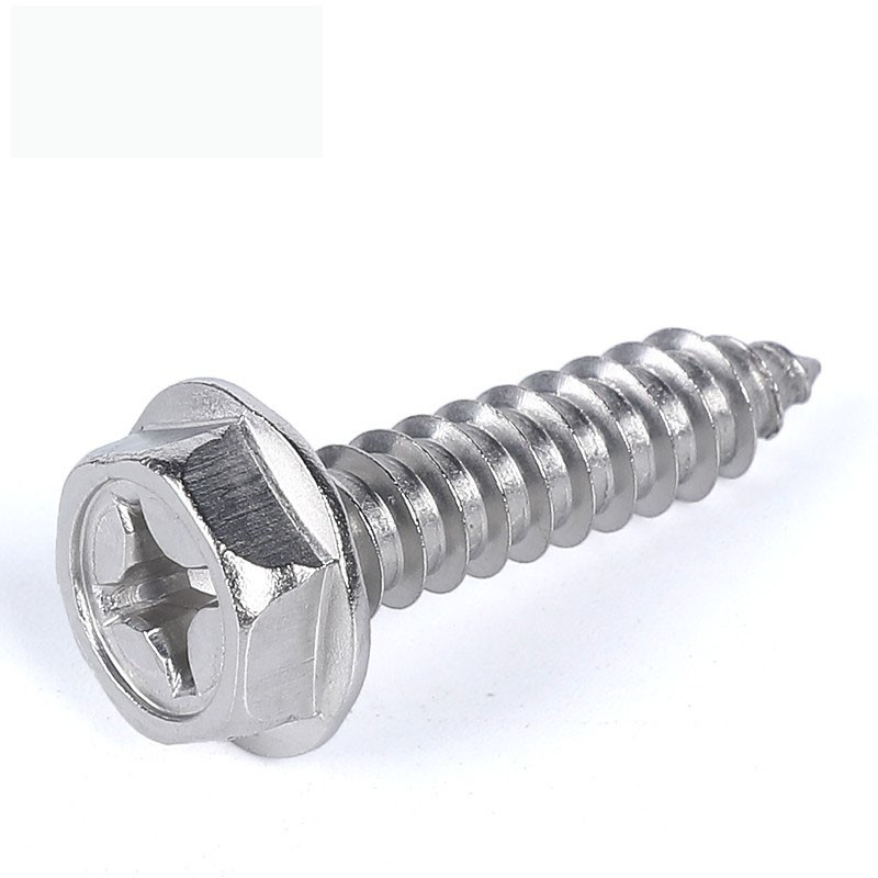 304 Stainless Steel Self Tapping Phillips Hex Screw Cross Hexagonal