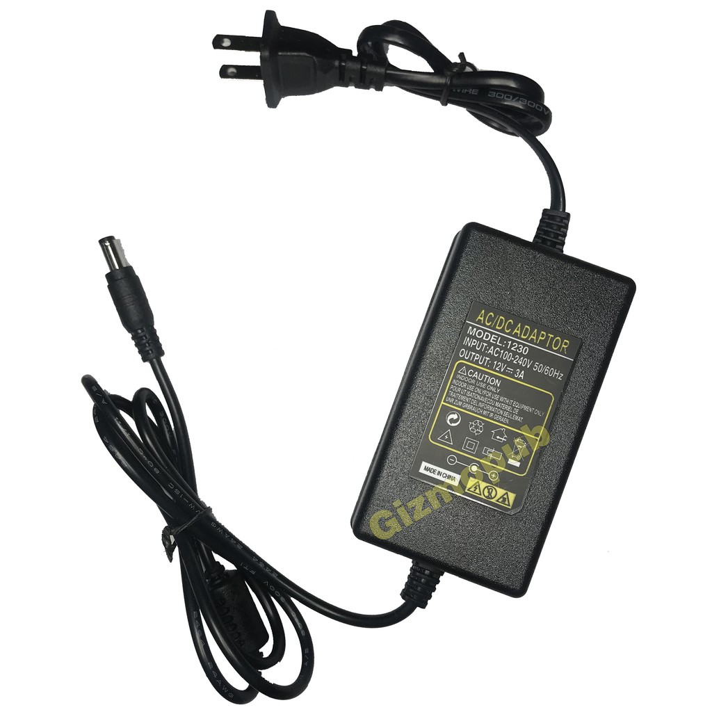 AC / DC 12V 3A / 12V 5A 1A 2A CCTV LED strip PC Monitor Power Supply ...