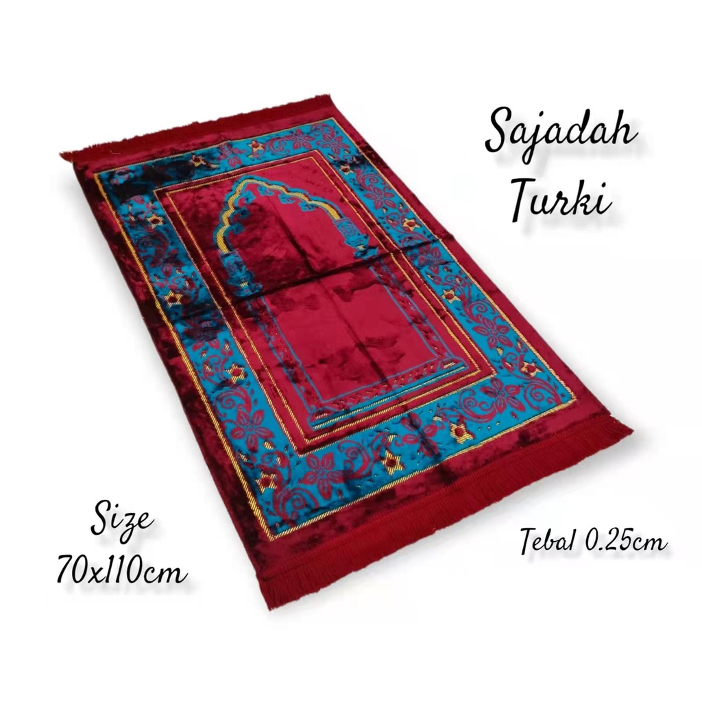 Turkish Prayer Mat, Thick Velvet Spiegel Material, Comfortable and Soft ...