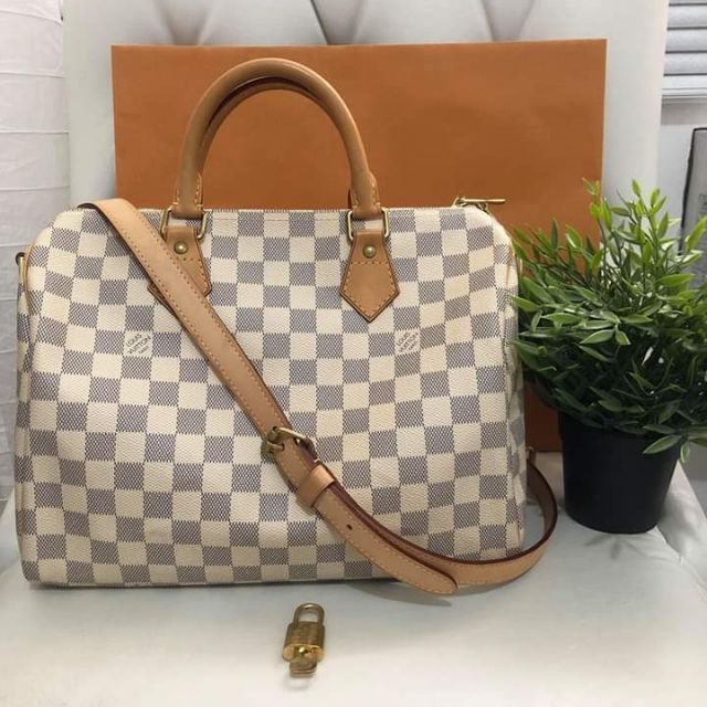 Lv speedy 30 azur hot sale