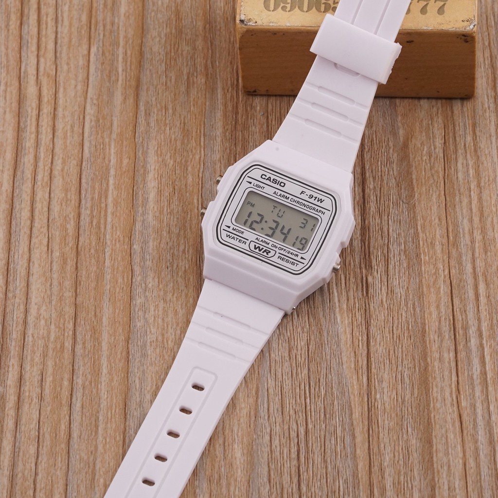 Casio f91w outlet white