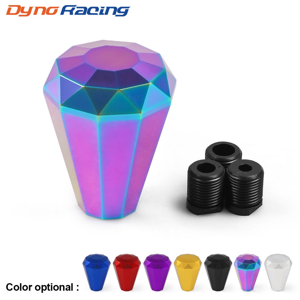 Diamond Shape 70mm Car Aluminum Manual Gear Stick Shift Knob Lever