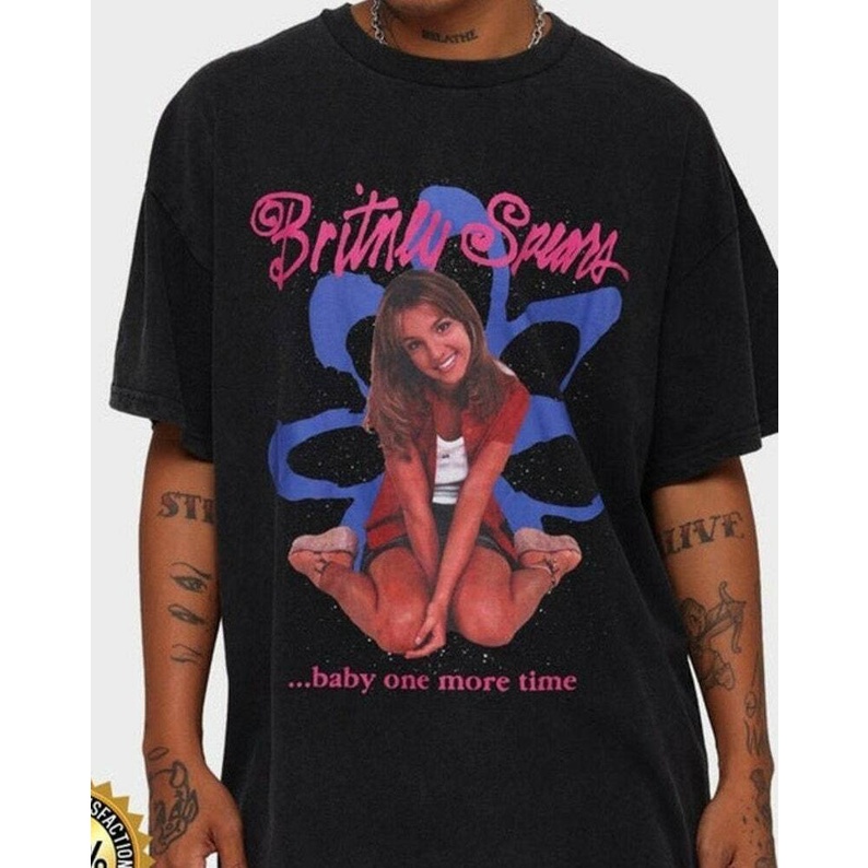 Britney Spears Graphic Rare Cotton Black Tshirt Hip Hop Rap 90S Retro ...