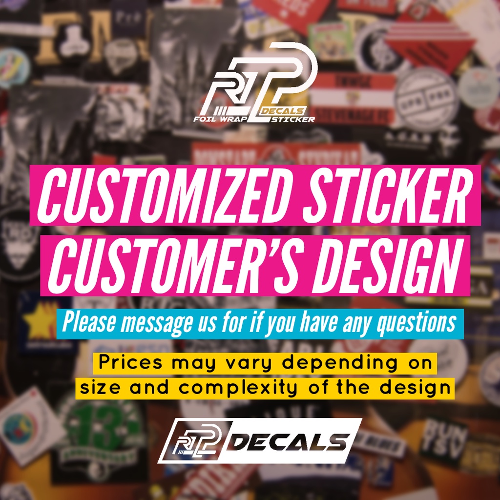 Customize Sticker(Customer's Design)Machine Cutout Decals and Sticker ...