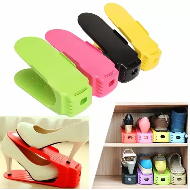 Korean candy Shoe Organizer Double-wide holder (Color May Vary ...
