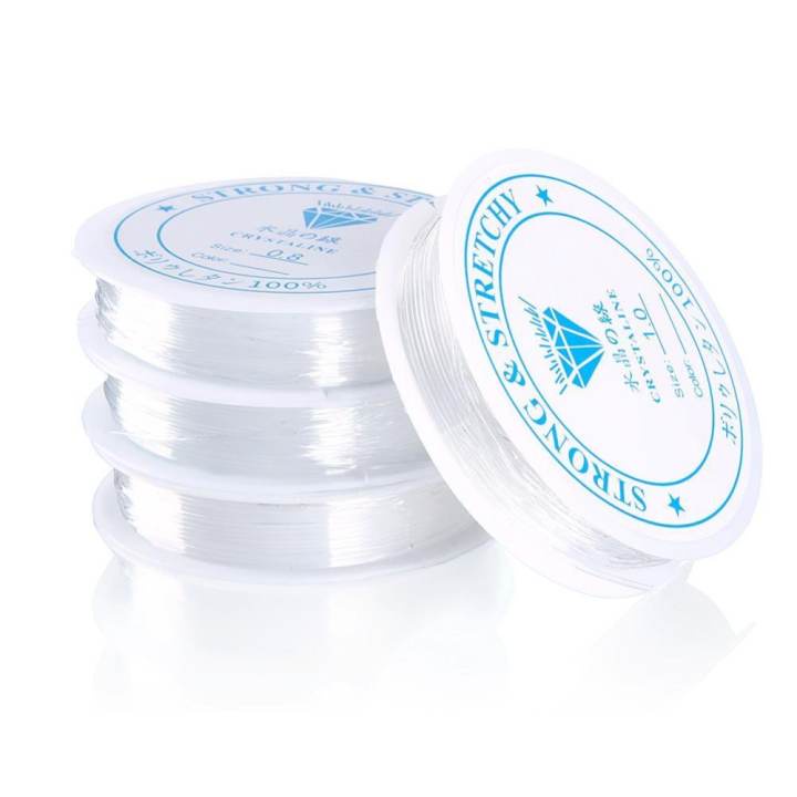 Elastic Nylon Thread 0.8mm - Clear