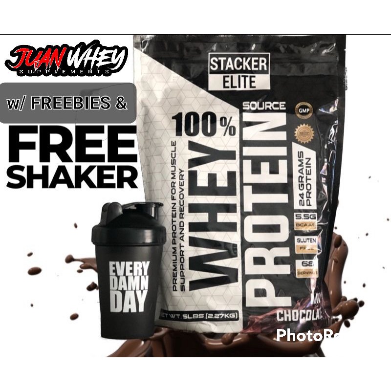 STACKER ELITE 100 WHEY PROTEIN 5LBS 68 Servings Muscle Support and