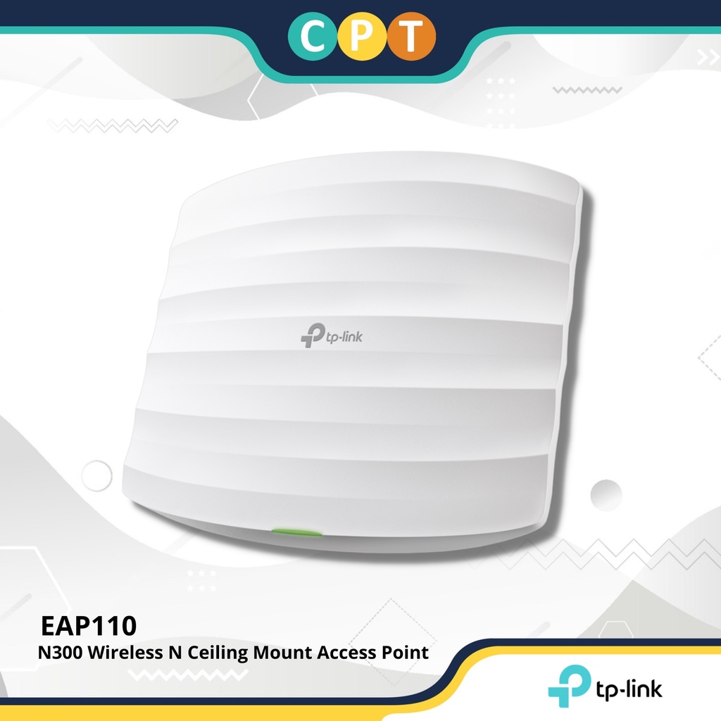 Tp Link Eap110 300mbps Wireless N Ceiling Mount Access Point Shopee