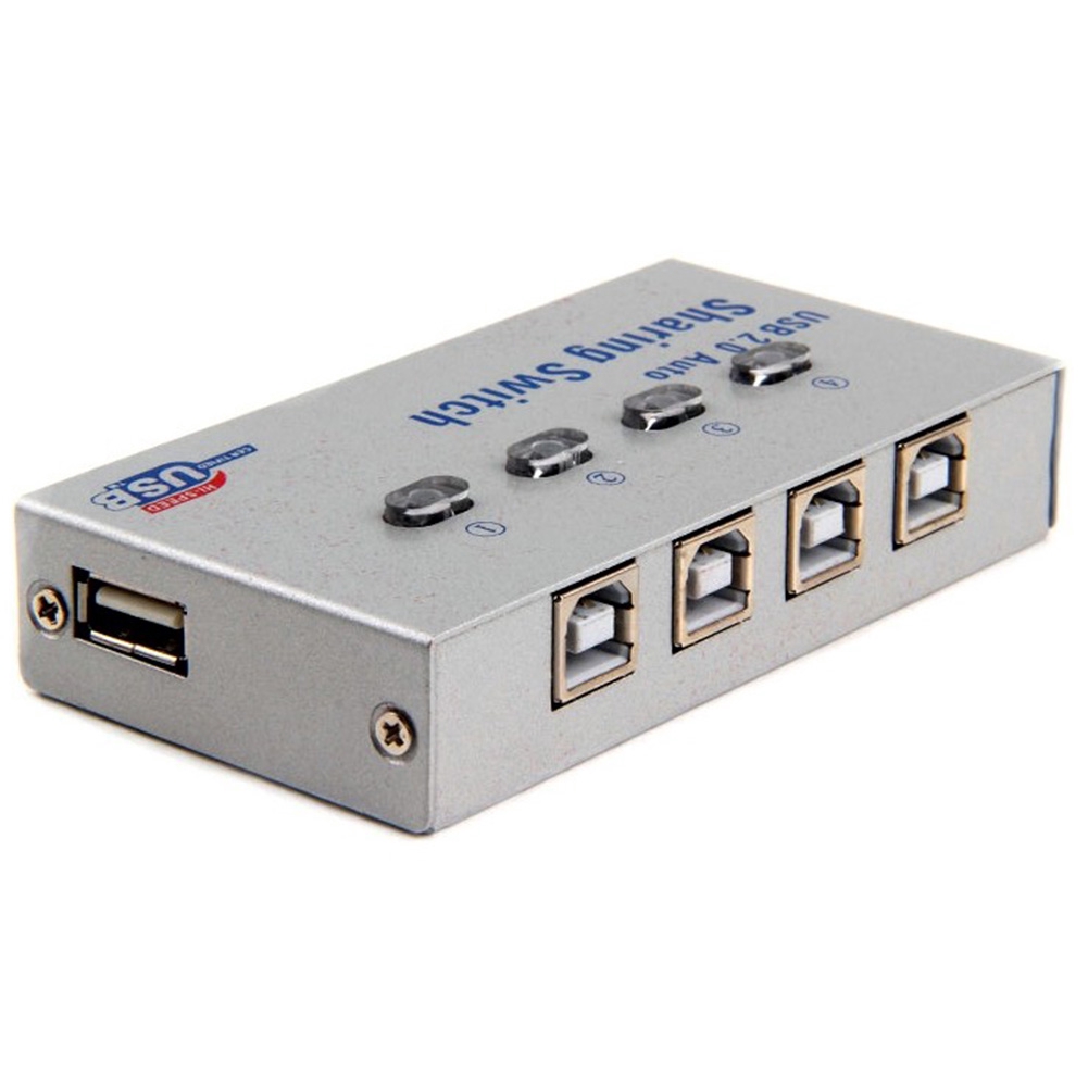 USB 2.0 Adapter Automatic Electronic Splitter Computer Printer Sharing