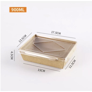 10pcs Disposable Food Packaging Takeout Box Meal Box Clear Transparent ...