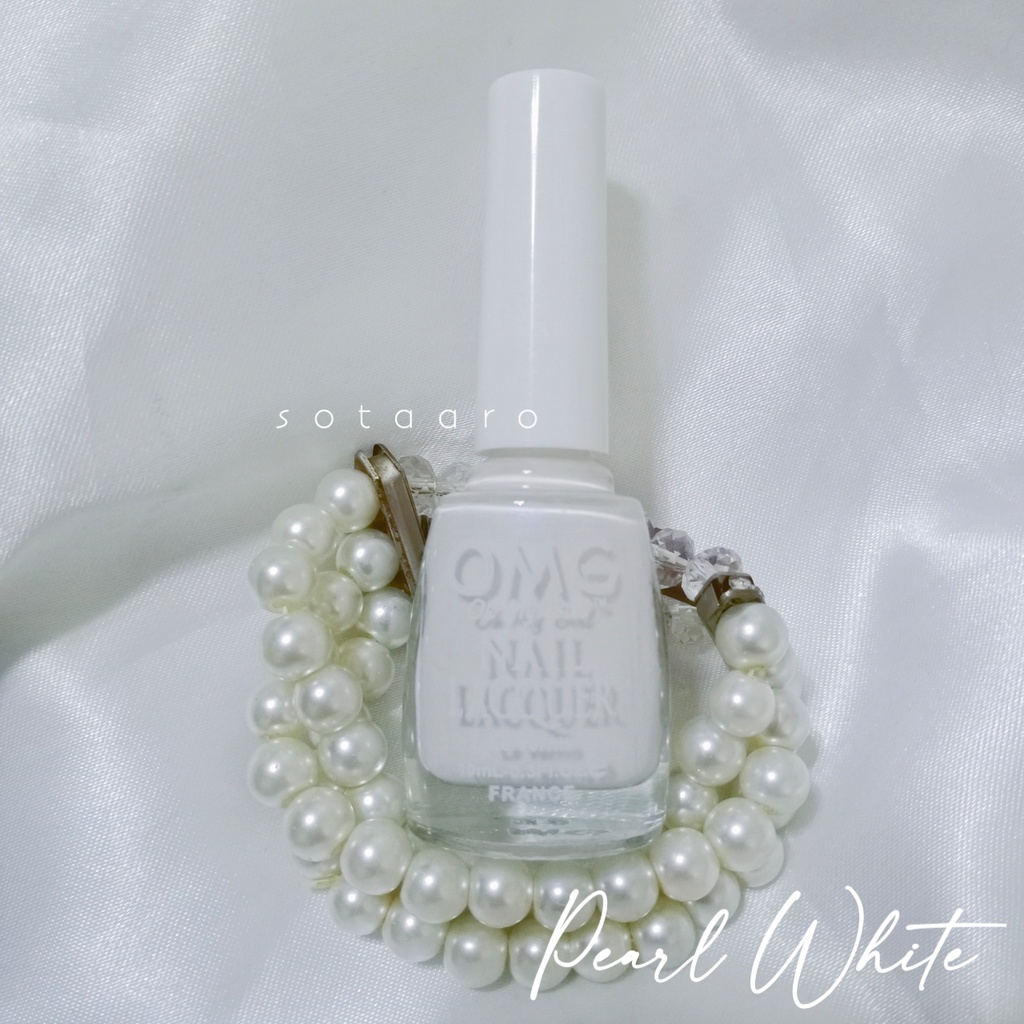 Pearl White OMG Nail Polish Nail Lacquer Collection by sotaaro | Shopee ...