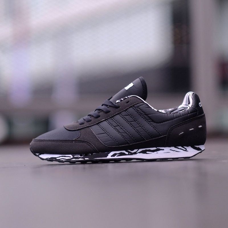 adidas neo city racer black white