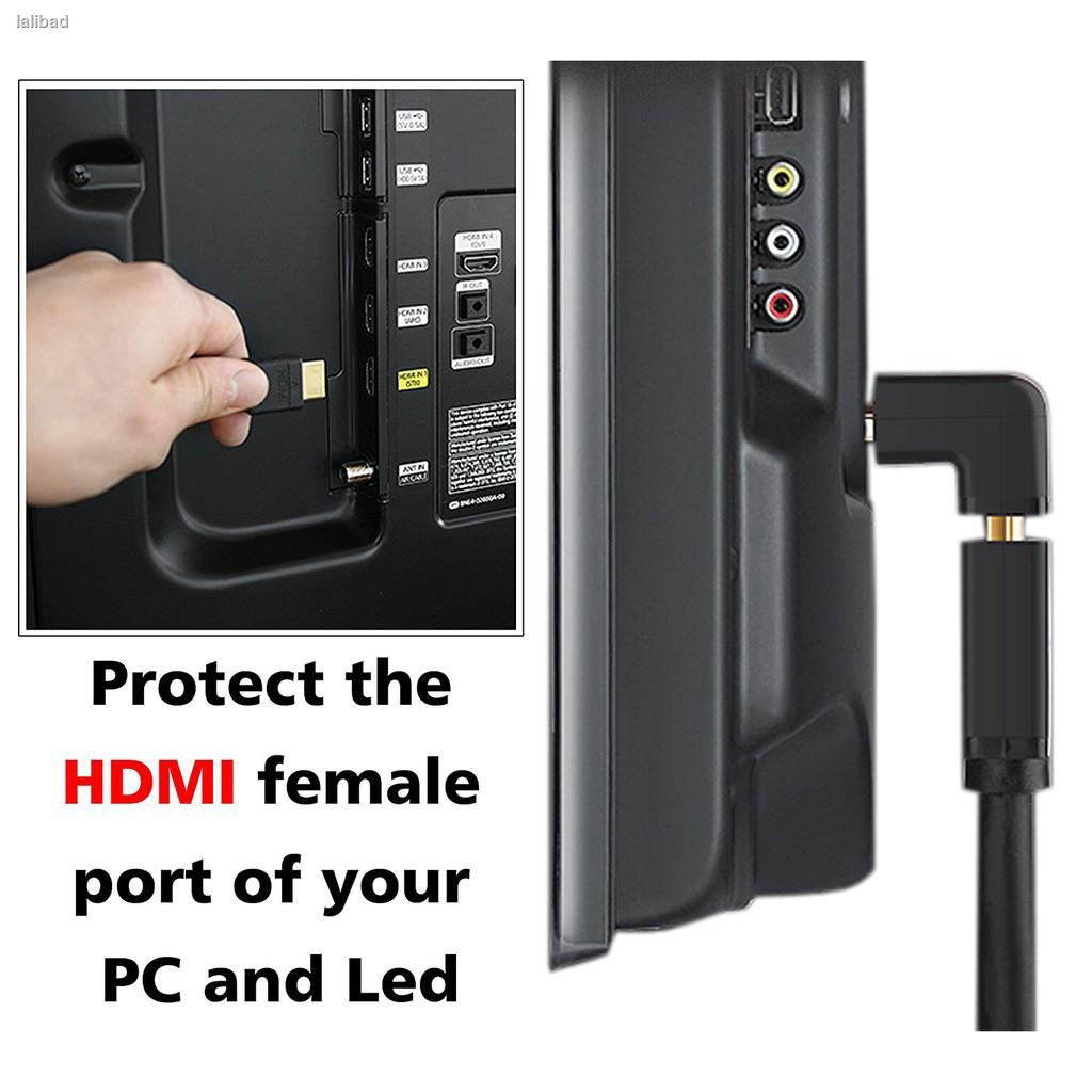 HDMI Male to Female Cable Adapter Connector L type COD Shopee Philippines