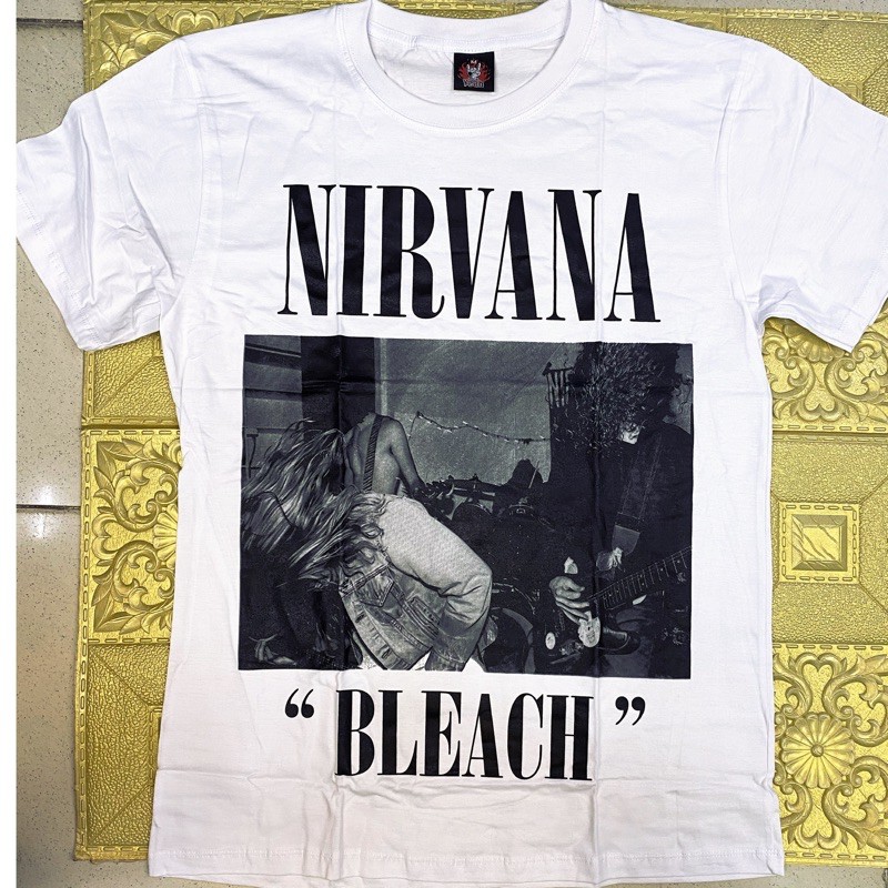 Nirvana Bleach t-shirt, Men's Fashion, Tops & Sets, Tshirts & Polo Shirts  on Carousell