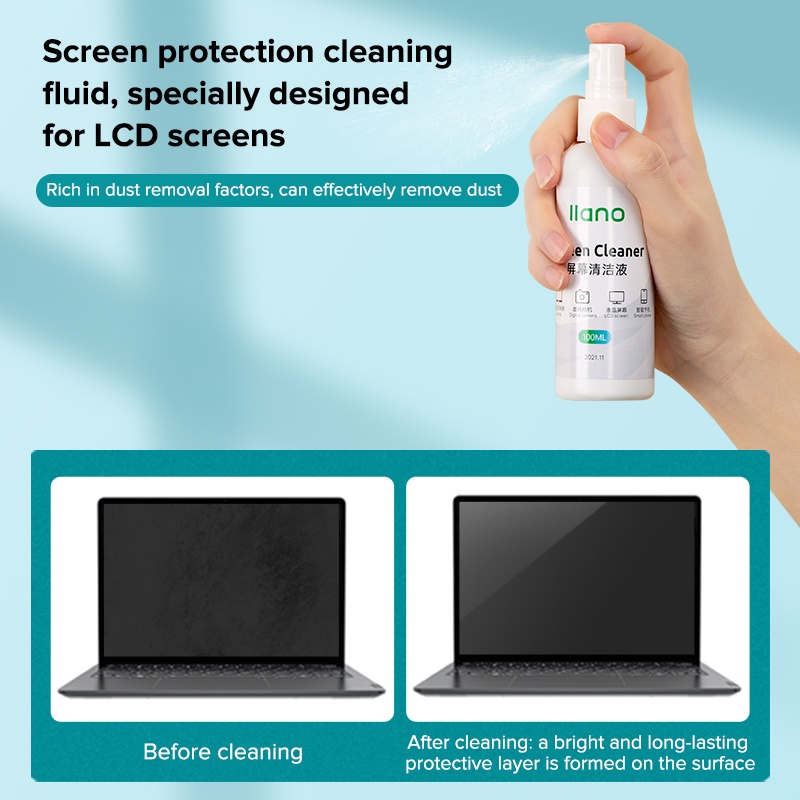 llano Computer Screen Cleaning Kit Lcd Monitor Cleaner for Laptop ...