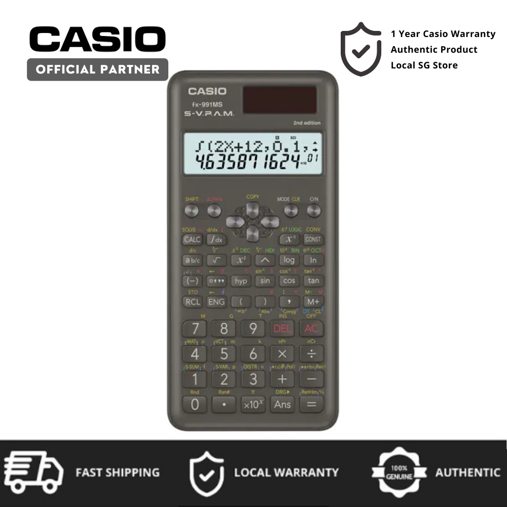 Casio FX991MS 2nd Generation Scientific Calculator FX991MS GCE A Level