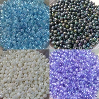 Flatback Pearls for Crafts, 50g Purple AB Color Half Pearls for Crafts,  Mixed Size 3/4/5/6/8/10mm Flatback Half Round Pearls Beads for Craft  Tumbler