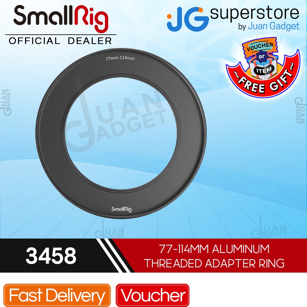 SmallRig 77-114mm Aluminum Threaded Adapter Ring for Matte Box | Model ...