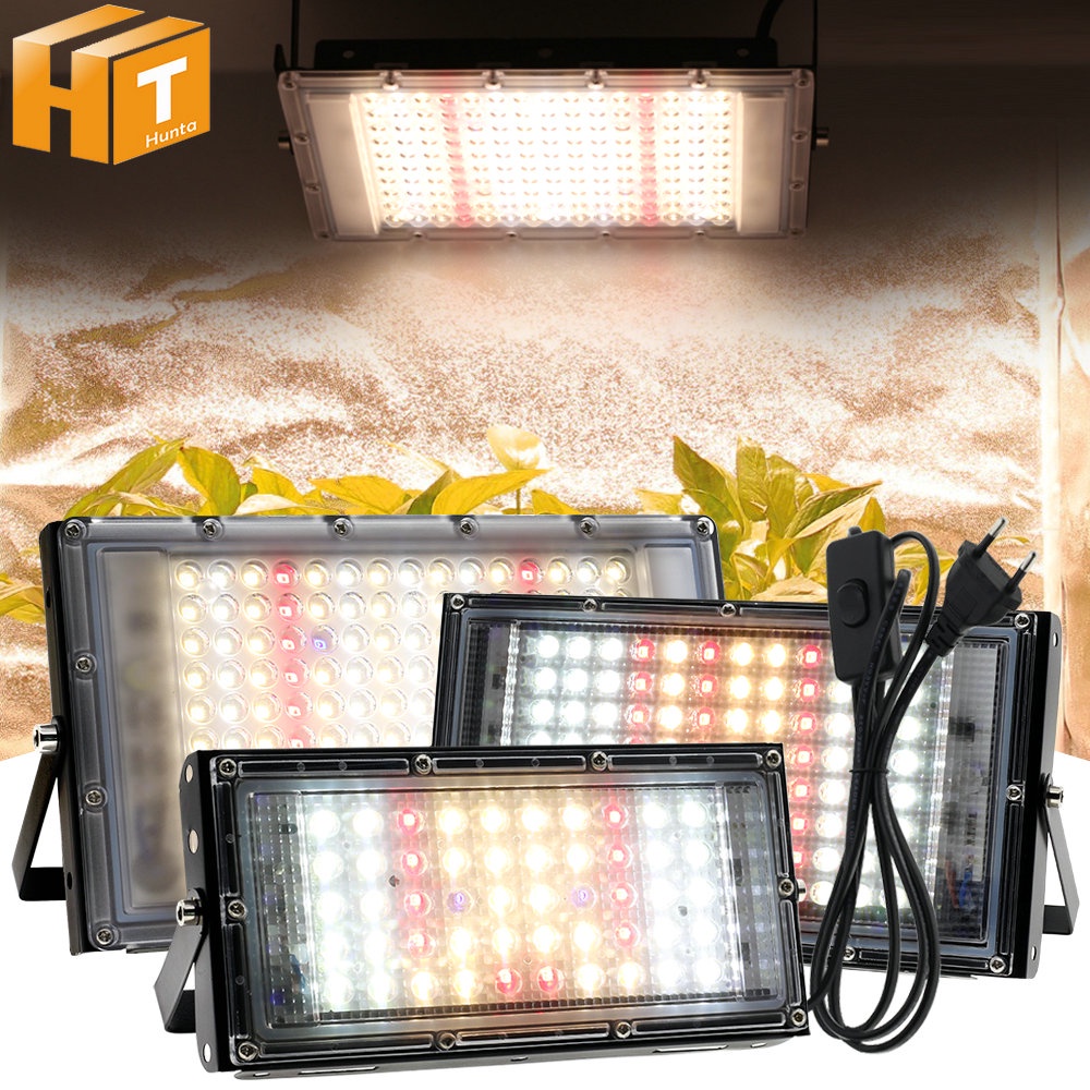 50W 100W 150W LED Grow Light With EU Plug Full Spectrum Sunlike LED ...
