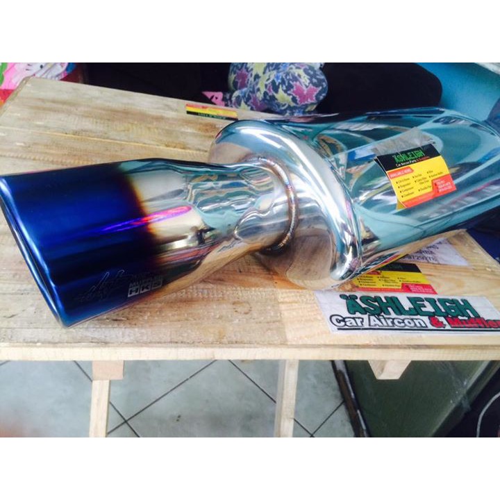 HKS Mufflers Burned Tip Chambered Stainless Muffler Shopee Philippines