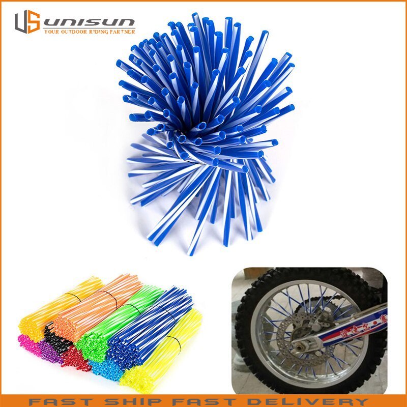 Unisun Motorcycle 72Pcs Dual Color Rim Spoke Packing Kit Skin Cover For ...
