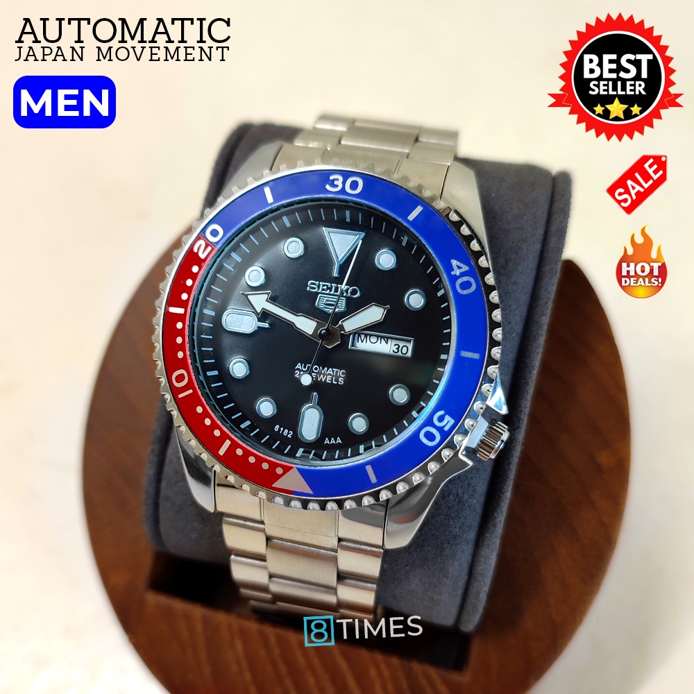 Seiko 5 automatic online pepsi