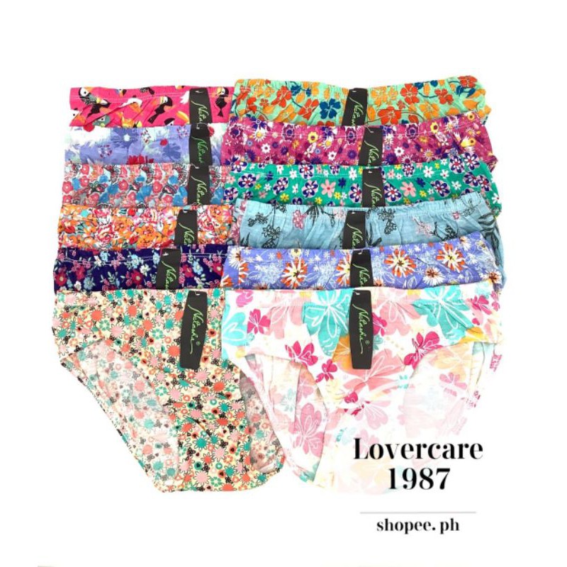 COD☑️6Pieces Soen Floral Women's Panty Underwear