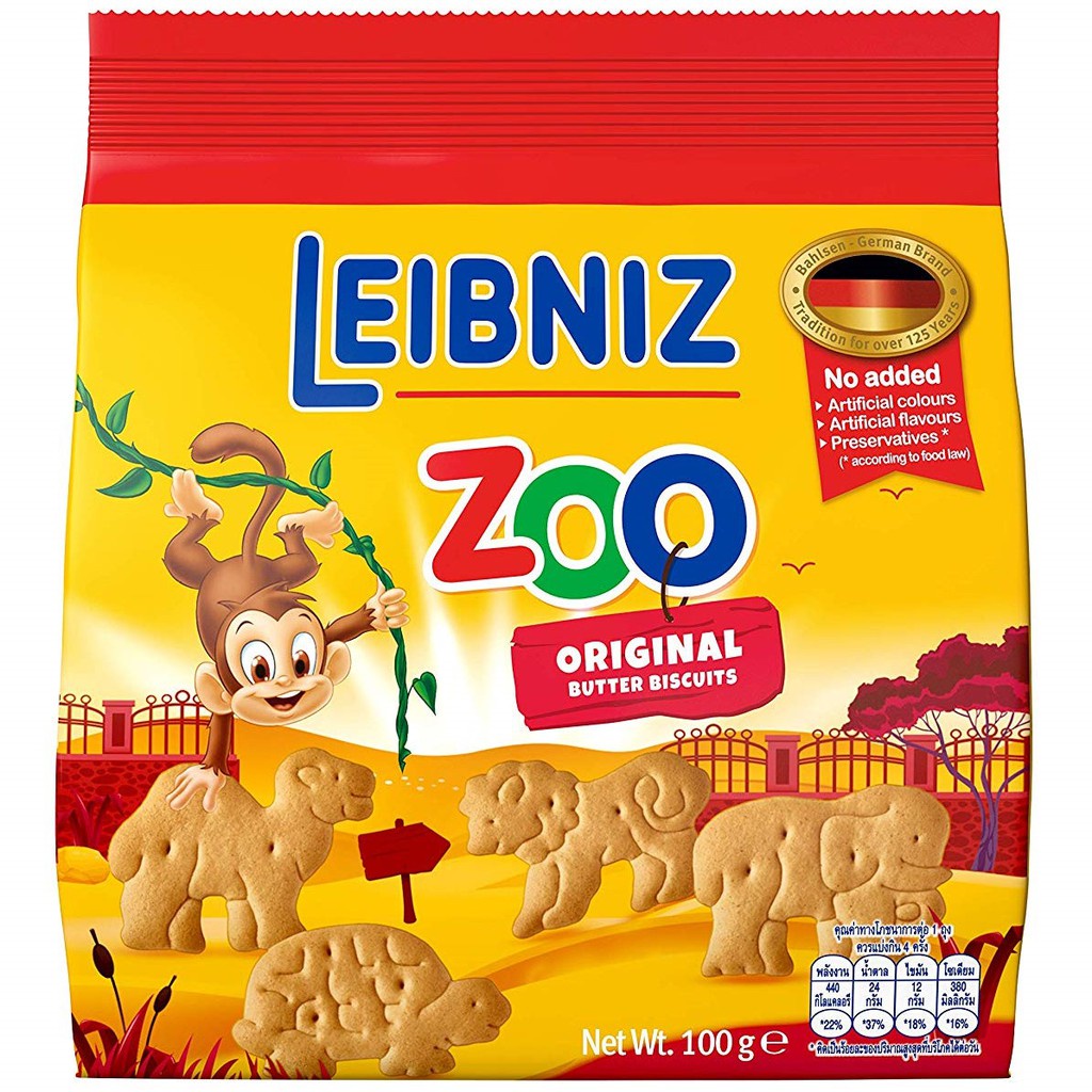 Leibniz Zoo Animal Butter Cookies 100g | Shopee Philippines