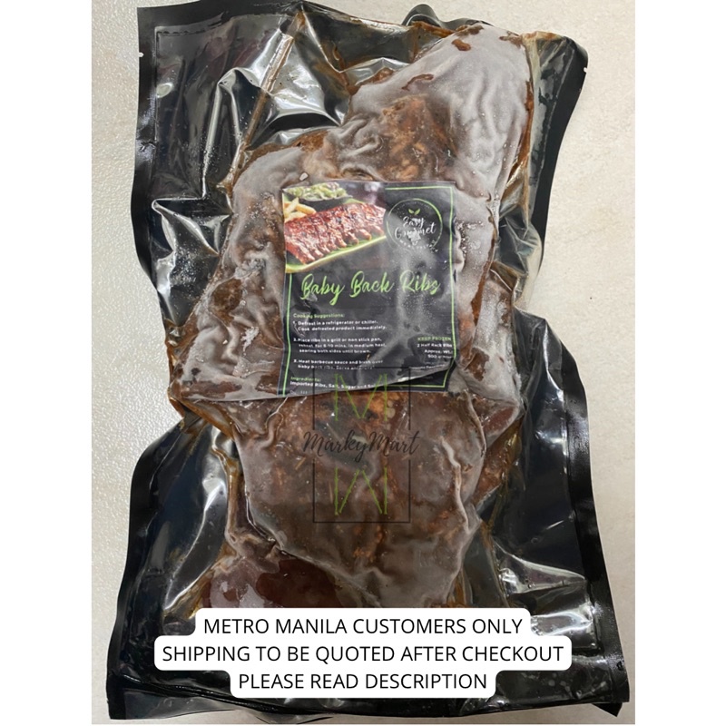 Easy Gourmet Baby Back Ribs (delivery within metro manila only